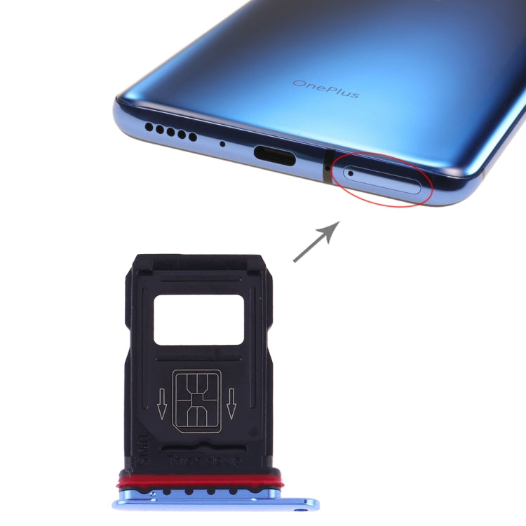 Pour OnePlus 7 Pro Plateau de carte SIM + Plateau de carte SIM