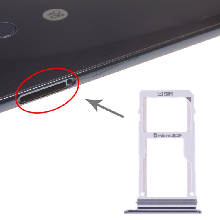 SIM Card Tray + SIM Card Tray / Micro SD Card Tray for LG V30 VS996 LS998U H933 LS998U, For LG V30