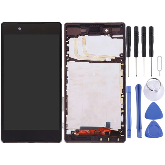 LCD Screen and Digitizer Full Assembly with Frame for Sony Xperia Z5, For Xperia Z5 OEM