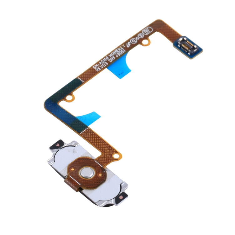 For Galaxy A5 (2016) / A510 Home Button Flex Cable with Fingerprint Identification, Gold, White+Gold, For Galaxy A5 (2016) / A510