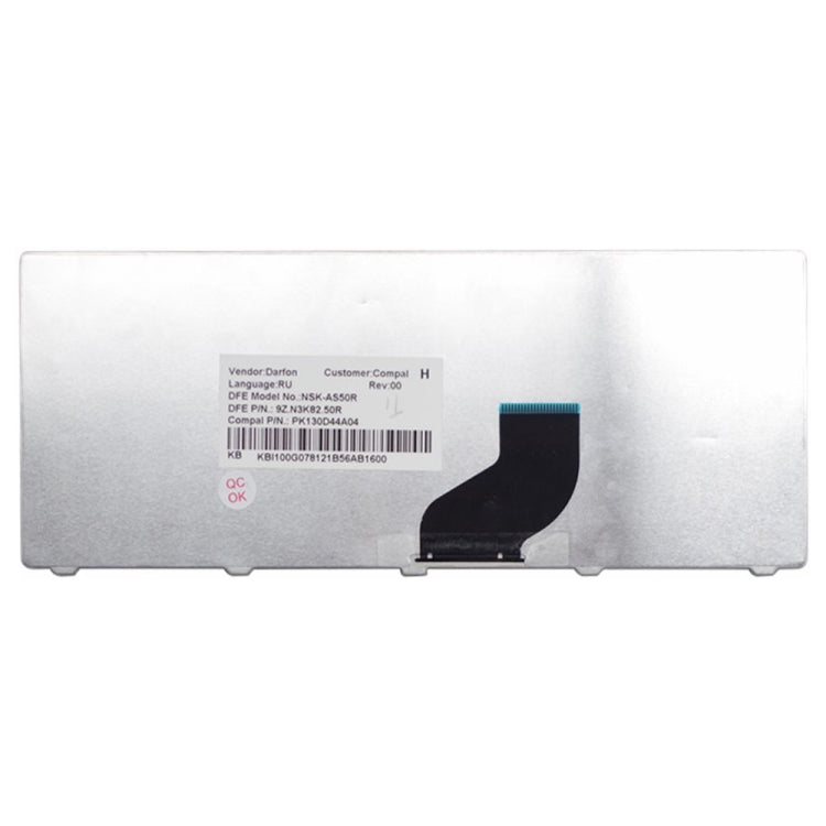 RU Version Russian Laptop Keyboard for Acer Aspire One D255 / D255E / D257, For Acer Aspire One D255(RU) - BSPART