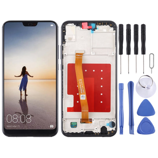Pantalla LCD y digitalizador completo con marco para Huawei P20 Lite/Nova 3e.
