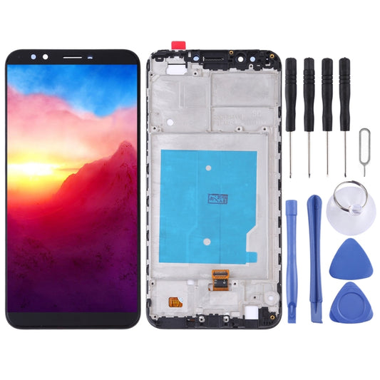 Pantalla LCD y digitalizador completo con marco para Huawei Y7 (2018)