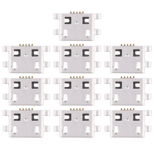 10 PCS Charging Port Connector for Huawei Y6, For Huawei Y6