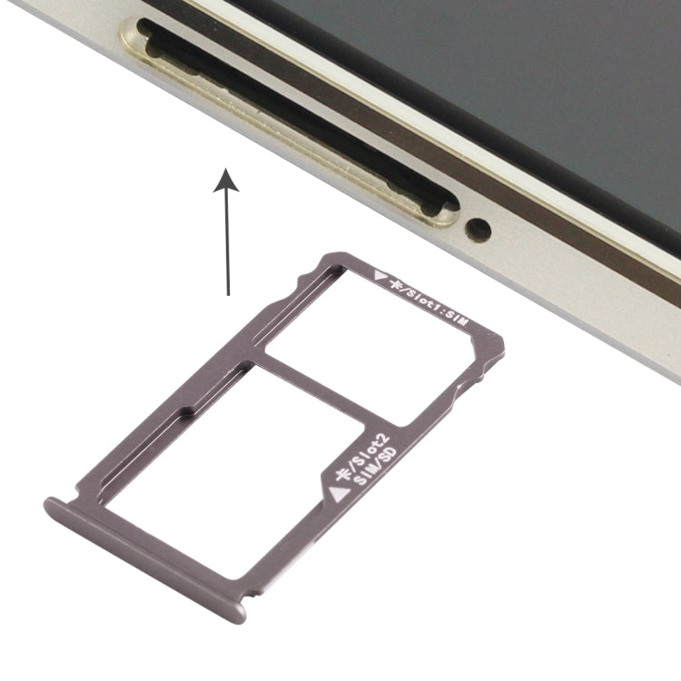 For Huawei Mate S Nano SIM Card Tray + Nano SIM / Micro SD Card Tray , For Huawei Mate S, For Mate S