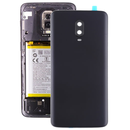For OnePlus 6T Original Battery Back Cover with Camera Lens, For OnePlus 6T,Original (Frosted Black ), For OnePlus 6T,Original (Jet Black)