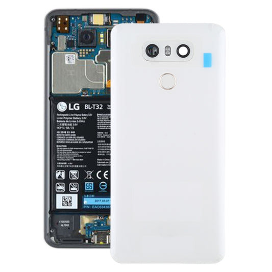 Battery Back Cover with Camera Lens Frame & Fingerprint Sensor for LG G6 / H870 / H870DS / H872 / LS993 / VS998 / US997, For LG G6 with Camera Lens Frame, For LG G6