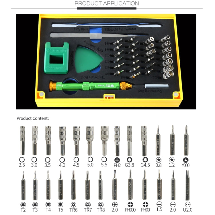 BEST BST-8929 Screwdriver Magnetic Bit Driver Kit 37 in 1 Professional Screwdrivers Set, BST-8929