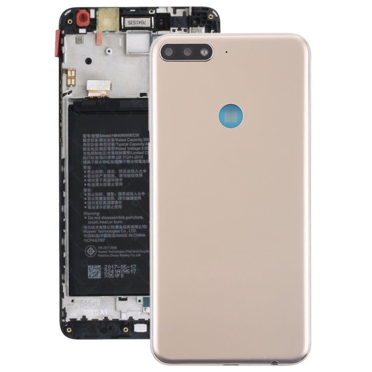 Back Cover with Side Keys for Huawei Y7 (2018), For Huawei Y7 (2018), For Y7 (2018)