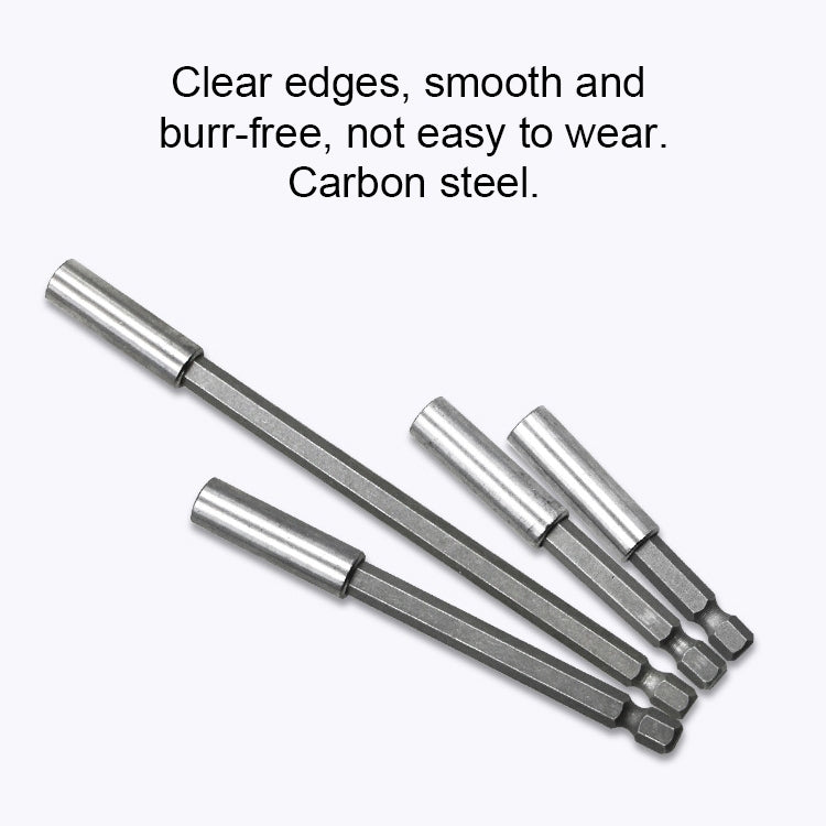 5 PCS 1/4 Electric Batch Head High Magnetism Connecting Rod Pistol Drill Extension Rod Sleeve Fast Turning Joint, Length: 60mm, 60mm Joint