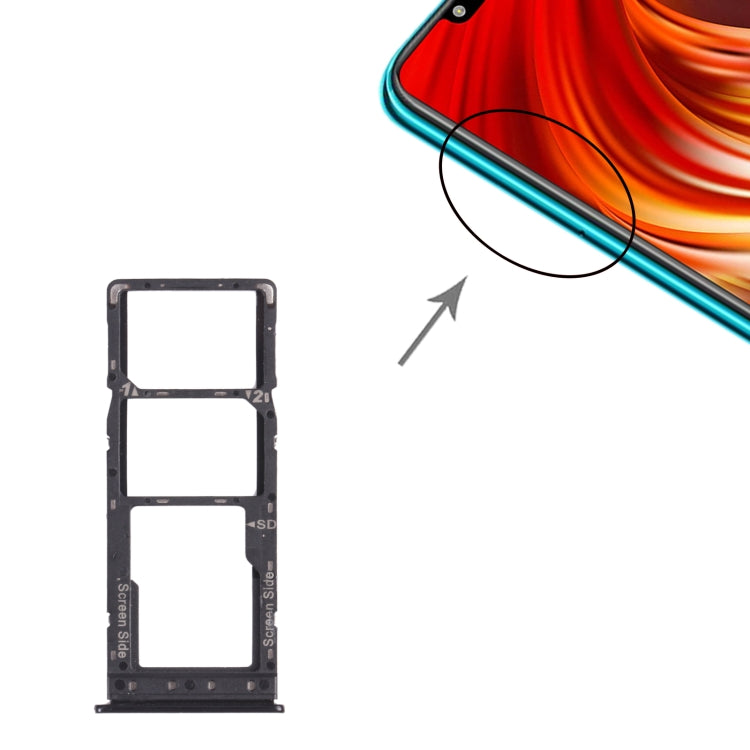 For Infinix HOT 7 Pro (X625B) SIM Card Tray + SIM Card Tray + Micro SD Card Tray, For Infinix HOT 7 Pro