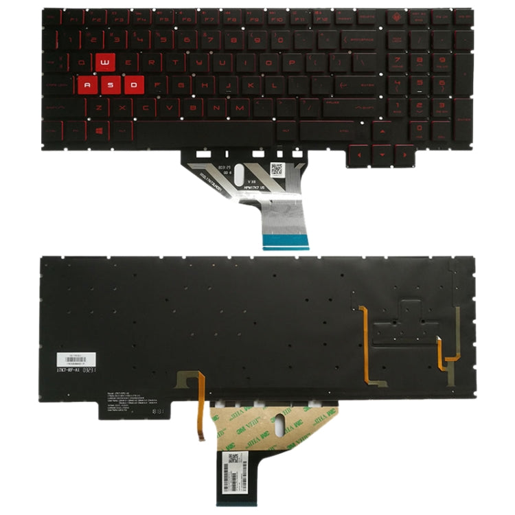 US Version Keyboard with Keyboard Backlight for HP Omen 15-CE 15-CE000 15-CE026TX 15-CE005TX 15-CE006TX 15-CE001TX 15-CE002TX, For Omen 15-CE (US) - BSPART