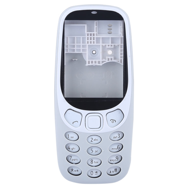 Full Assembly Housing Cover with Keyboard for Nokia 3310, For 3310(Yellow), For Nokia 3310, For  3310(Grey)