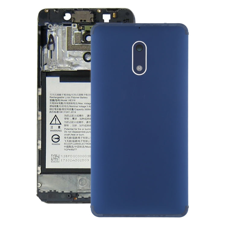 Battery Back Cover with Camera Lens Frame & Side Keys for Nokia 6 TA-1000 TA-1003 TA-1021 TA-1025 TA-1033 TA-1039, For Nokia 6