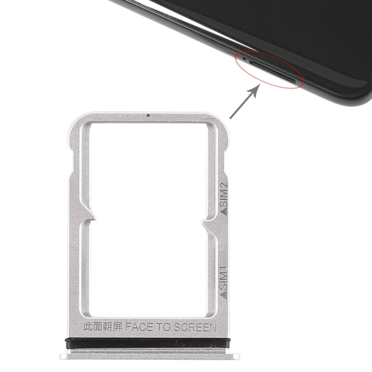Double SIM Card Tray for Xiaomi Mi 8, For Xiaomi Mi 8, For Mi 8