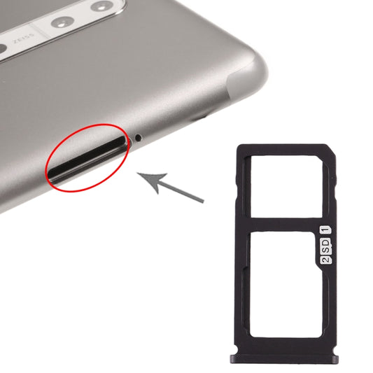 SIM Card Tray + SIM Card Tray / Micro SD Card Tray for Nokia 8 / N8 TA-1012 TA-1004 TA-1052, For Nokia 8