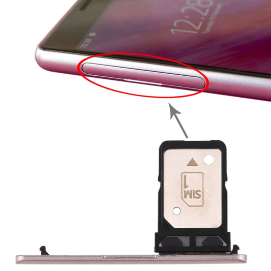 Original Single SIM Card Tray for Sony Xperia 10, For Xperia 10(Pink), For Xperia 10