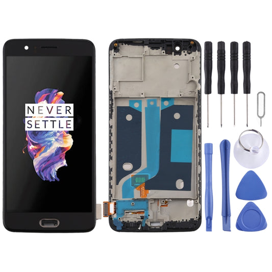 For OnePlus 5 A5000 TFT Material LCD Screen and Digitizer Full Assembly with Frame, For OnePlus 5 (TFT)