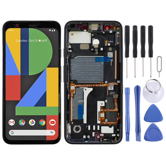 LCD Screen and Digitizer Full Assembly with Frame for Google Pixel 4