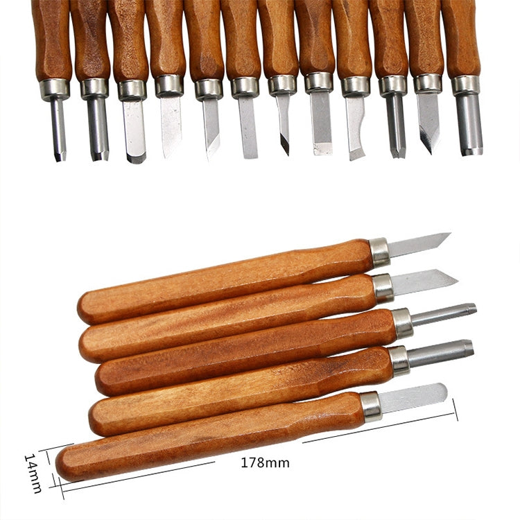 12 in 1  Wood Carving Chisels Knife Basic Woodcut Working Handmade Rubber Stamps Hand Tools, Chisels Knife