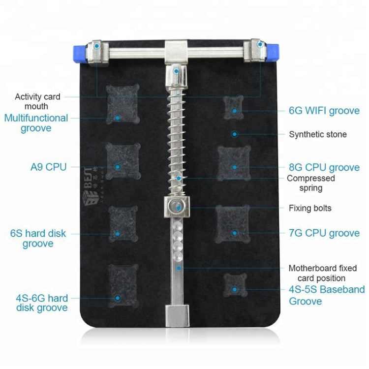 BEST-001E DIY FIX Stainless Steel Circuit Board PCB Holder Fixture Work Station for Chip Repair tools, BEST-001E