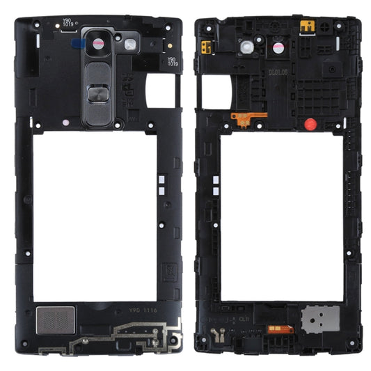 for LG C90 H500 Middle Frame Bezel with Speaker Ringer Buzzer & Rear Camera Lens & Home Button, For LG C90 H500