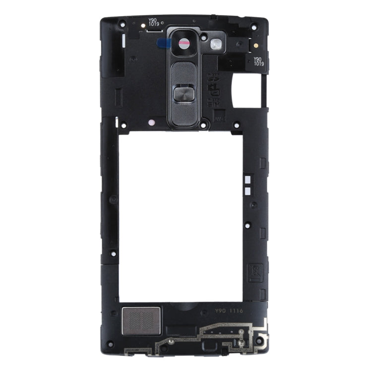for LG C90 H500 Middle Frame Bezel with Speaker Ringer Buzzer & Rear Camera Lens & Home Button, For LG C90 H500