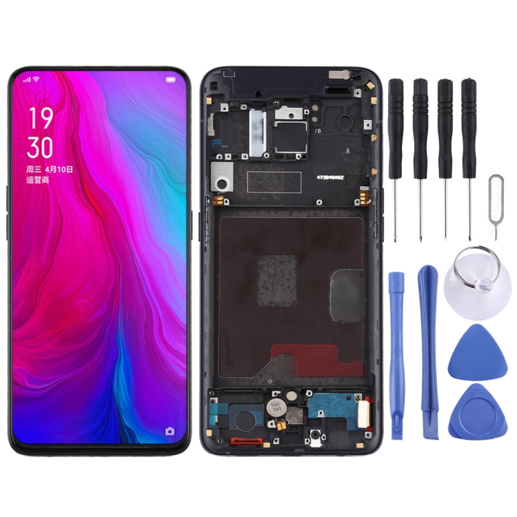 Original LCD Screen and Digitizer Full Assembly with Frame for OPPO Reno, For OPPO Reno(Original), For OPPO Reno(Original) (Purple)