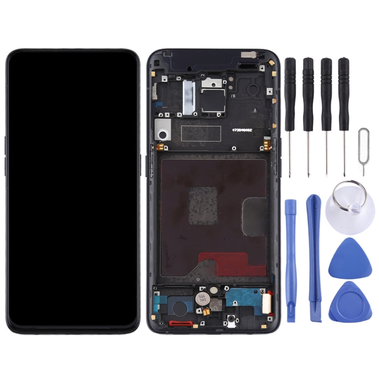 Original LCD Screen and Digitizer Full Assembly with Frame for OPPO Reno, For OPPO Reno(Original), For OPPO Reno(Original) (Purple)
