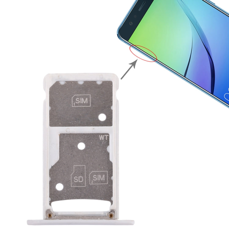 2 SIM Card Tray / Micro SD Card Tray for Huawei Enjoy 6 / AL00, For Huawei Enjoy 6, For Huawei Enjoy 6 / AL00