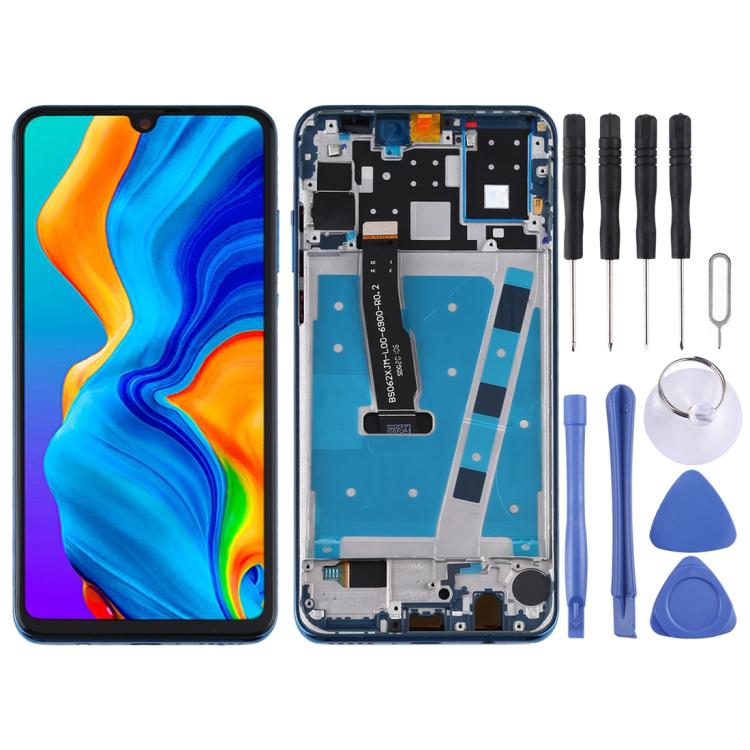 Écran LCD et numériseur complets avec châssis pour Huawei P30 Lite (RAM 4G / Version standard), pour Huawei P30 Lite (version standard)