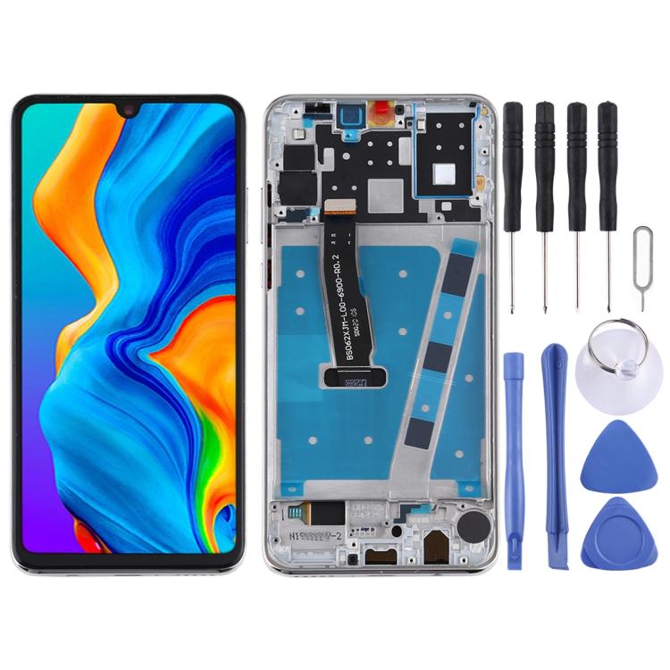 Écran LCD et numériseur complets avec châssis pour Huawei P30 Lite (RAM 4G / Version standard), pour Huawei P30 Lite (version standard)