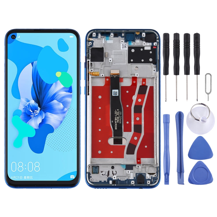 LCD Screen and Digitizer Full Assembly with Frame for Huawei Nova 6 SE