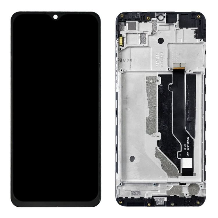 LCD Screen and Digitizer Full Assembly with Frame for ZTE Blade 20 Smart / V1050, For ZTE Blade 20 Smart