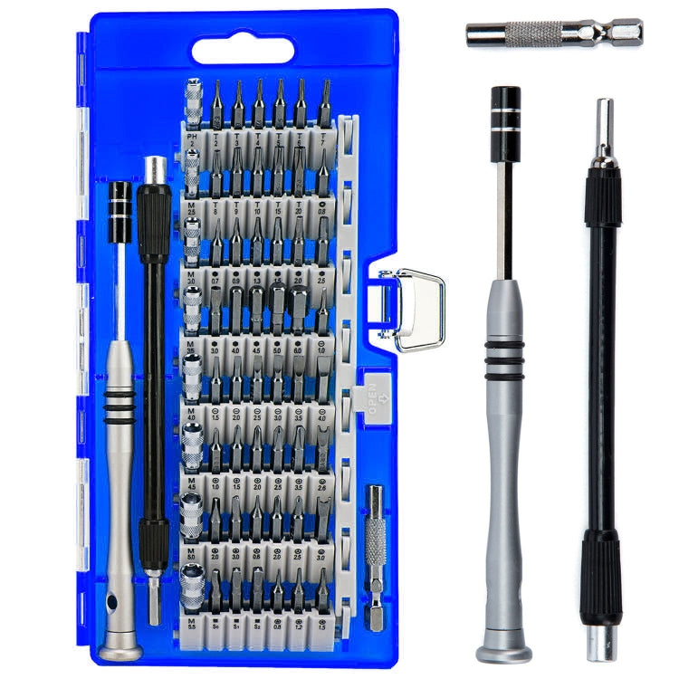 60 in 1 S2 Tool Steel Precision Screwdriver Nutdriver Bit Repair Tools Kit, 60 in 1 (Blue), 60 in 1 (Yellow), 60 in 1 (Orange), 60 in 1 (Green)