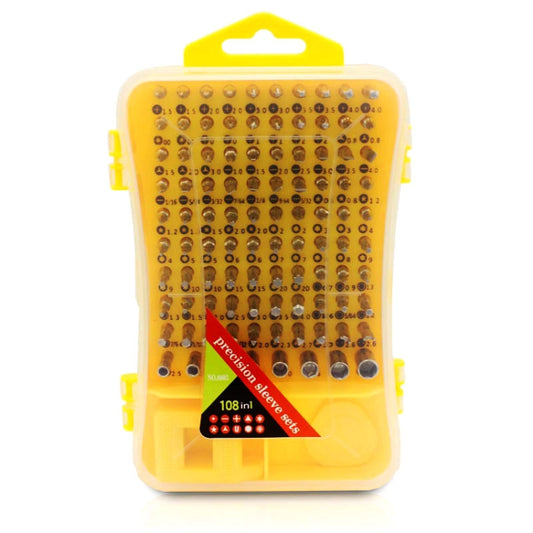 108 in 1 S2 Tool Steel Precision Screwdriver Nutdriver Bit Repair Tools Kit, 108 in 1