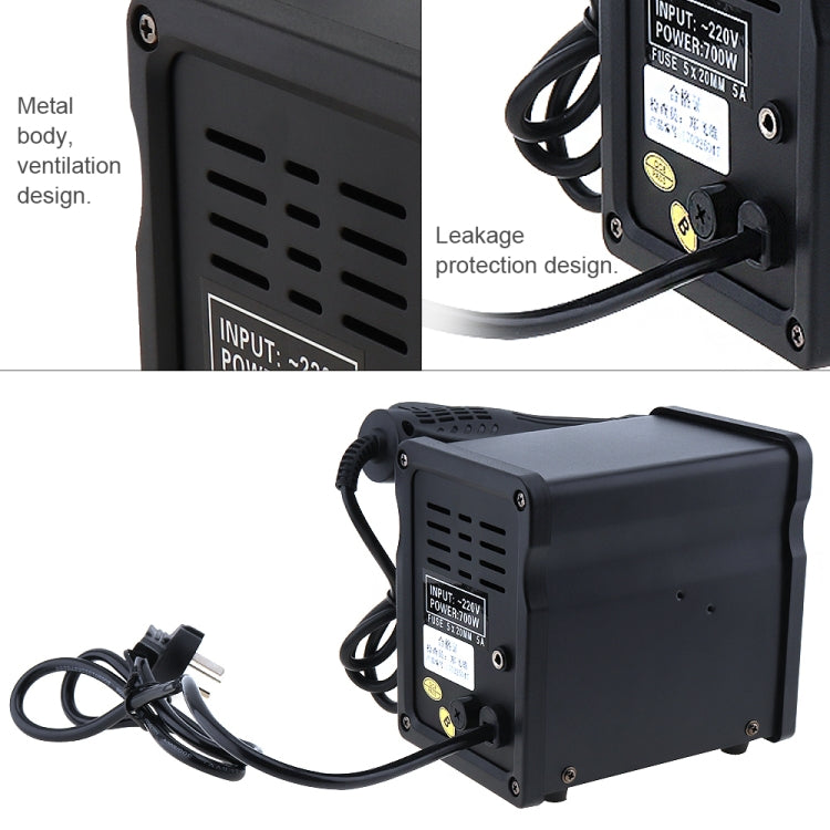 Kaisi K-858D SMD Hot-Air Soldering Station LED Digital Display Support Controllable Temperature for Desoldering + Air Nozzles, EU Plug, K-858D, EU Plug