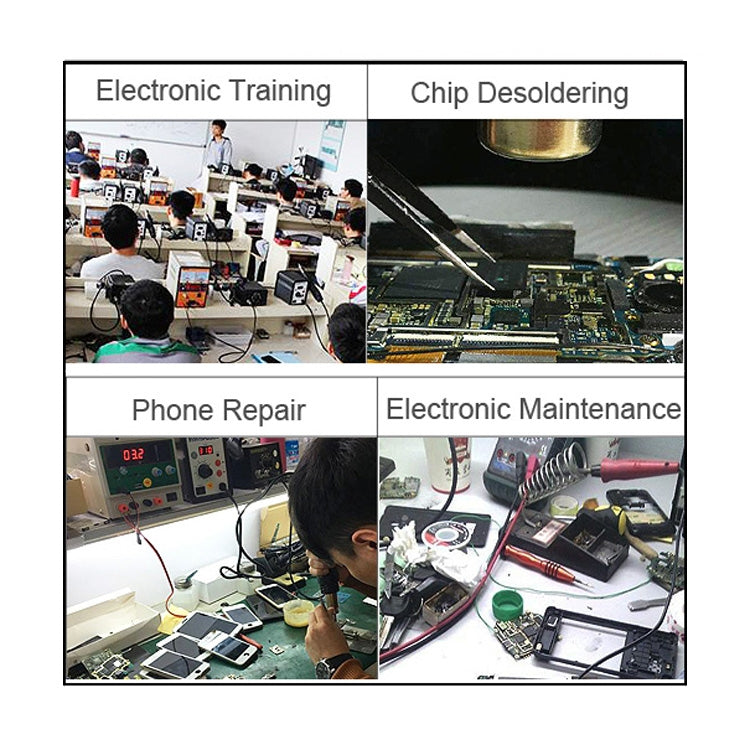 Kaisi K-858D SMD Hot-Air Soldering Station LED Digital Display Support Controllable Temperature for Desoldering + Air Nozzles, EU Plug, K-858D, EU Plug