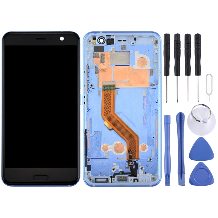 LCD Screen and Digitizer Full Assembly with Frame for HTC U11, For U11, For U11 (Dark Blue), For U11 (Blue), For U11 (Red)