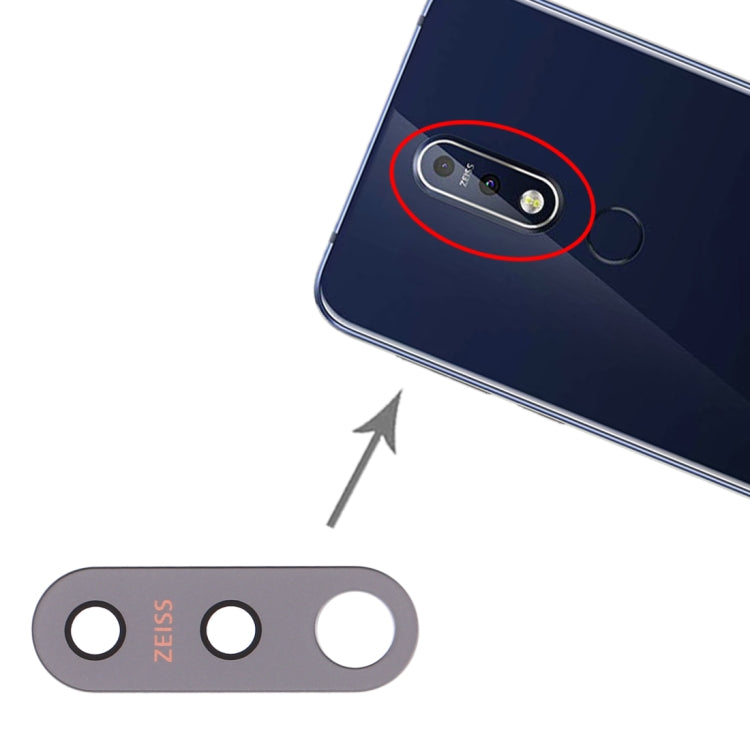 10 PCS Back Camera Lens for Nokia 7.1 / TA-1085 / TA-1095 / TA-1096, For Nokia 7.1