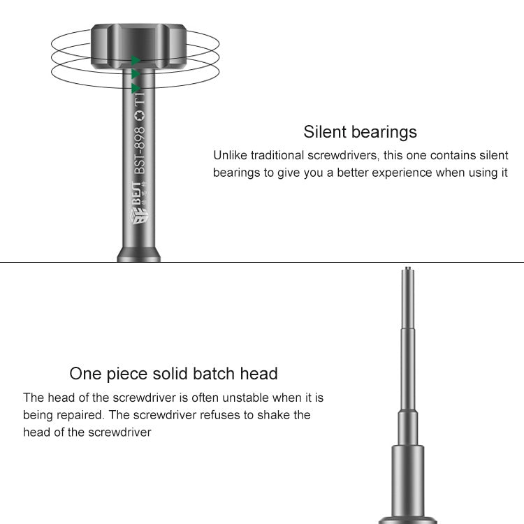 BEST BST-898 6 in 1 3D Screwdriver For Mobile Phone Dismantling, BST-898