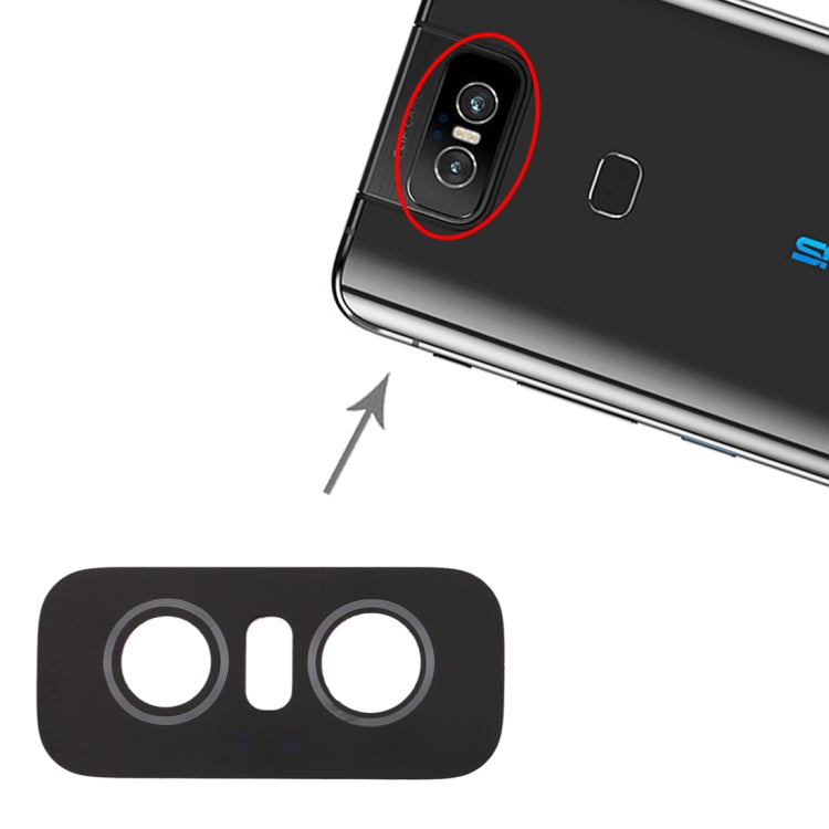 Back Camera Lens for Asus Zenfone 6 ZS630KL l01WD, For Zenfone 6 ZS630KL