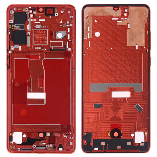 Front Housing LCD Frame Bezel Plate with Side Keys for Huawei P30, For Huawei P30 (Orange), For Huawei P30 (Baby Blue)