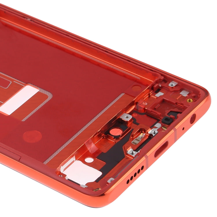 Front Housing LCD Frame Bezel Plate with Side Keys for Huawei P30, For Huawei P30 (Orange), For Huawei P30 (Baby Blue)