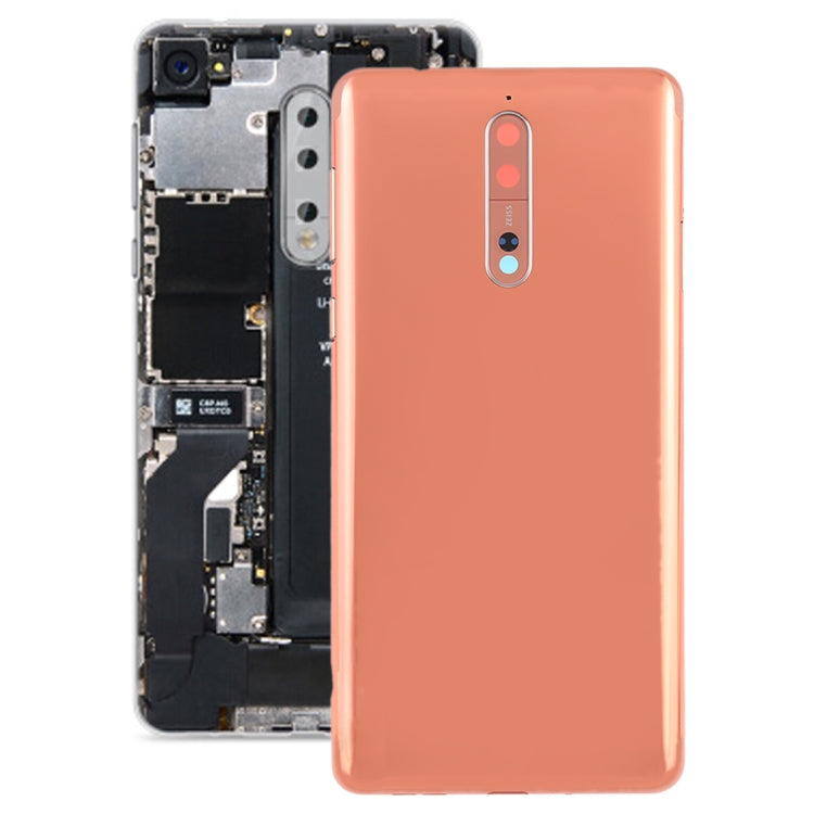 Battery Back Cover with Camera Lens Frame & Side Keys for Nokia 8, Nokia 8