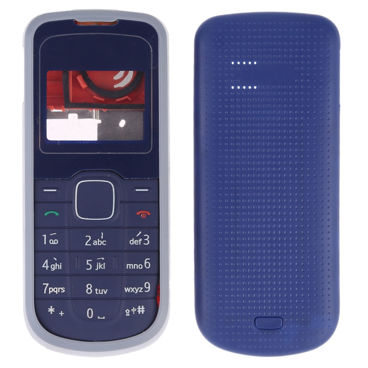 Full Housing Cover (Front Cover + Middle Frame Bezel + Battery Back Cover + Keyboard) for Nokia 1202, For Nokia 1202