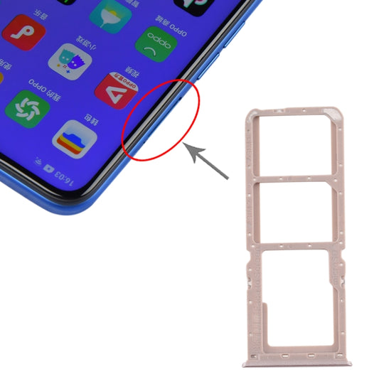For OPPO A11x/A11/A9(2020)/A5(2020) SIM Card Tray + SIM Card Tray + Micro SD Card Tray