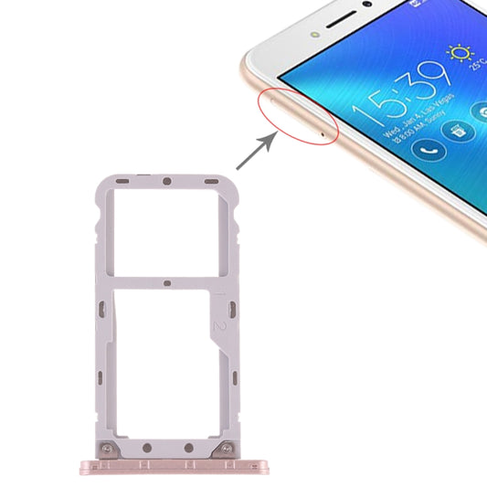 SIM Card Tray + SIM Card Tray / Micro SD Card Tray for Asus Zenfone Live ZB501KL, For Asus ZB501KL