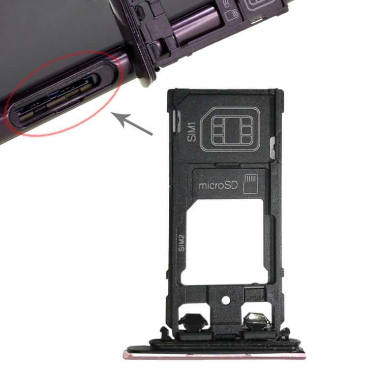 SIM1 Card Tray + SIM2 Card / Micro SD Card Tray for Sony Xperia XZ, For XZ Dual SIM, For Xperia XZ, For Xperia XZ Dual SIM - BSPART