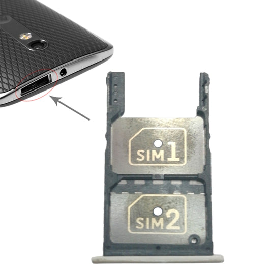 2 SIM Card Tray + Micro SD Card Tray for Motorola Moto X Play / XT1565, For Motorola  X Play